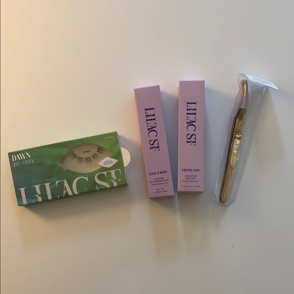 NWT Easy DIY False Lashes Kit- Lilac Street- Dawn 10mm. Natural. Lasts 10 days!
